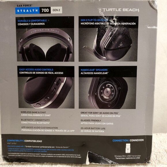 Turtle Beach Stealth 700 Gen 2 Bluetooth for Playstation and Bluetooth - Picture 3 of 6
